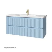 Caprigo Тумба с раковиной TERMIN-Smalty STRIPE 120 см, голубая, эмаль