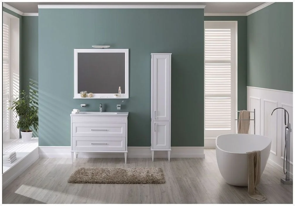 Приобрести aquanet пенал бостон 36 см, l белый матовый (ручки золото)