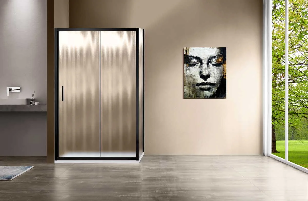 Приобрести vincea душевое ограждение garda 100х120 см, текстурнное, черное vsr-1g9012chb