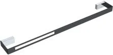 Boheme Полотенцедержатель Q 60 см, хром\черный 10942-CR-B