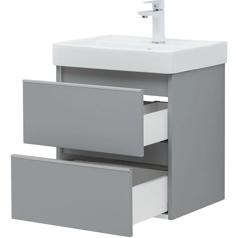 Приобрести aquanet тумба с раковиной вега 50 см, мисти грин