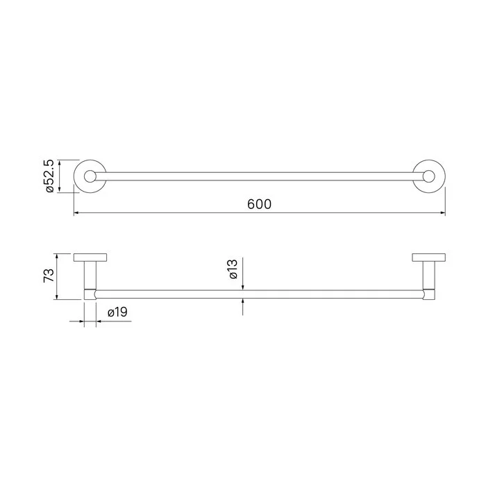 Приобрести iddis полотенцедержатель sena 600мм, хром senss10i49