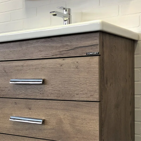 Приобрести сomforty тумба с раковиной никосия-70н дуб темный