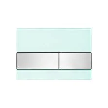 TECE Кнопка смыва Square для инсталляции, зеленая\сатин, глянцевая 9240804