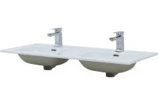 Aquanet Раковина Flat 120х46 см, (двойная) белая