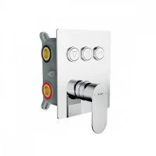 Raglo Встраиваемый смеситель для душа, кнопочное управление, хром R50.273