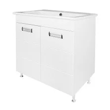 Loranto Тумба напольная с раковиной Дина 61х47см, белая (CS00092136)