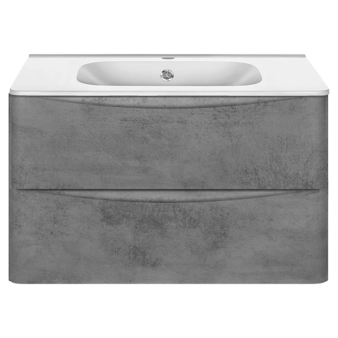 Приобрести vincea тумба подвесная paola 80 см, бетон с белой раковиной vmc-2p800bt;vcb-2vp800w