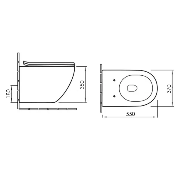 Приобрести comforty подвесной унитаз 104, ободковый, сиденье дюропласт softclose тонкое, быстросъёмное