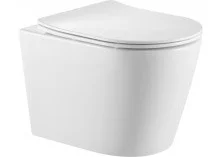 Triton Подвесной унитаз Verso 0832, безободковый с тонким сиденьем, микролифт