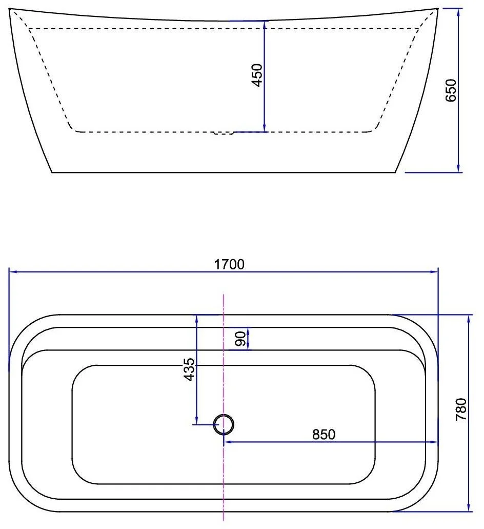 Приобрести отдельностоящая акриловая ванна allen brau infinity 170x78 2.21002.20