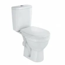 Rosa Унитаз напольный Рим, белый, сиденье полипропилен 35406