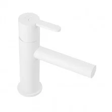 CEZARES Смеситель для раковины LEAF с донным клапаном, белый LEAF-LSM1-BIO