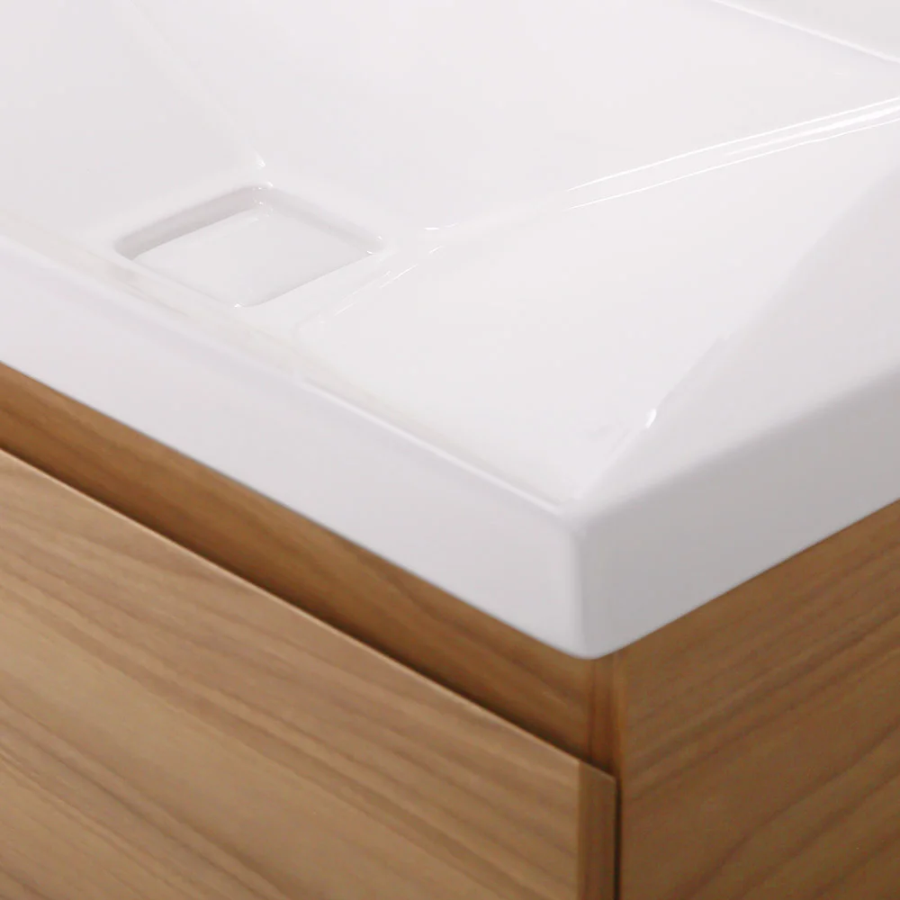 Приобрести cezares тумба подвесная с раковиной molveno 80 см noce chiaro, черный molveno-80-2c-so-nc