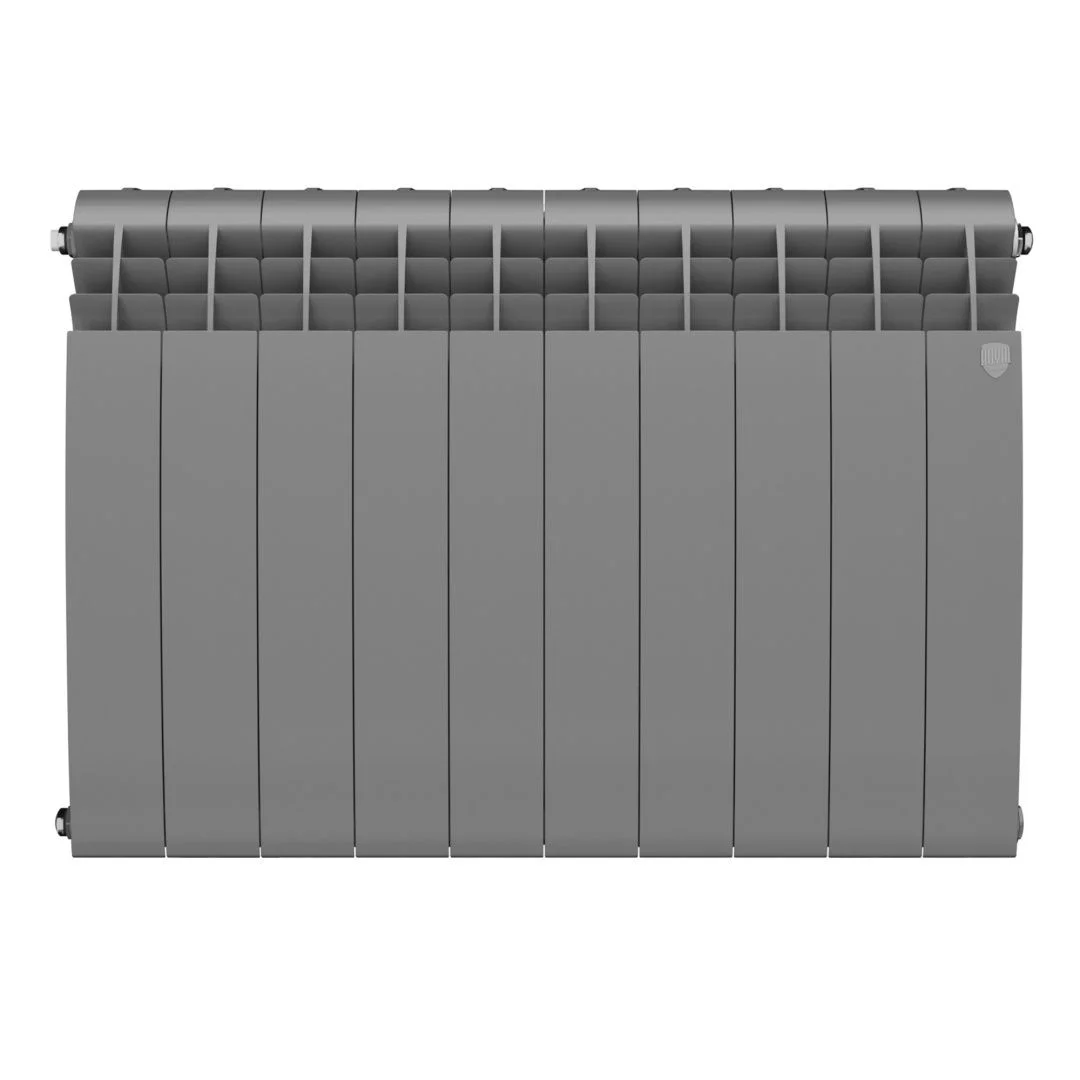 Приобрести royal thermo радиатор биметаллический biliner 500 /silver satin ( серебристый ) - 10 секц.