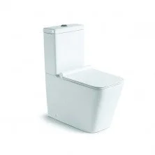 Vincea Напольный унитаз ( компакт ) безободковый Q-Line, ультратонкое сиденье soft-close