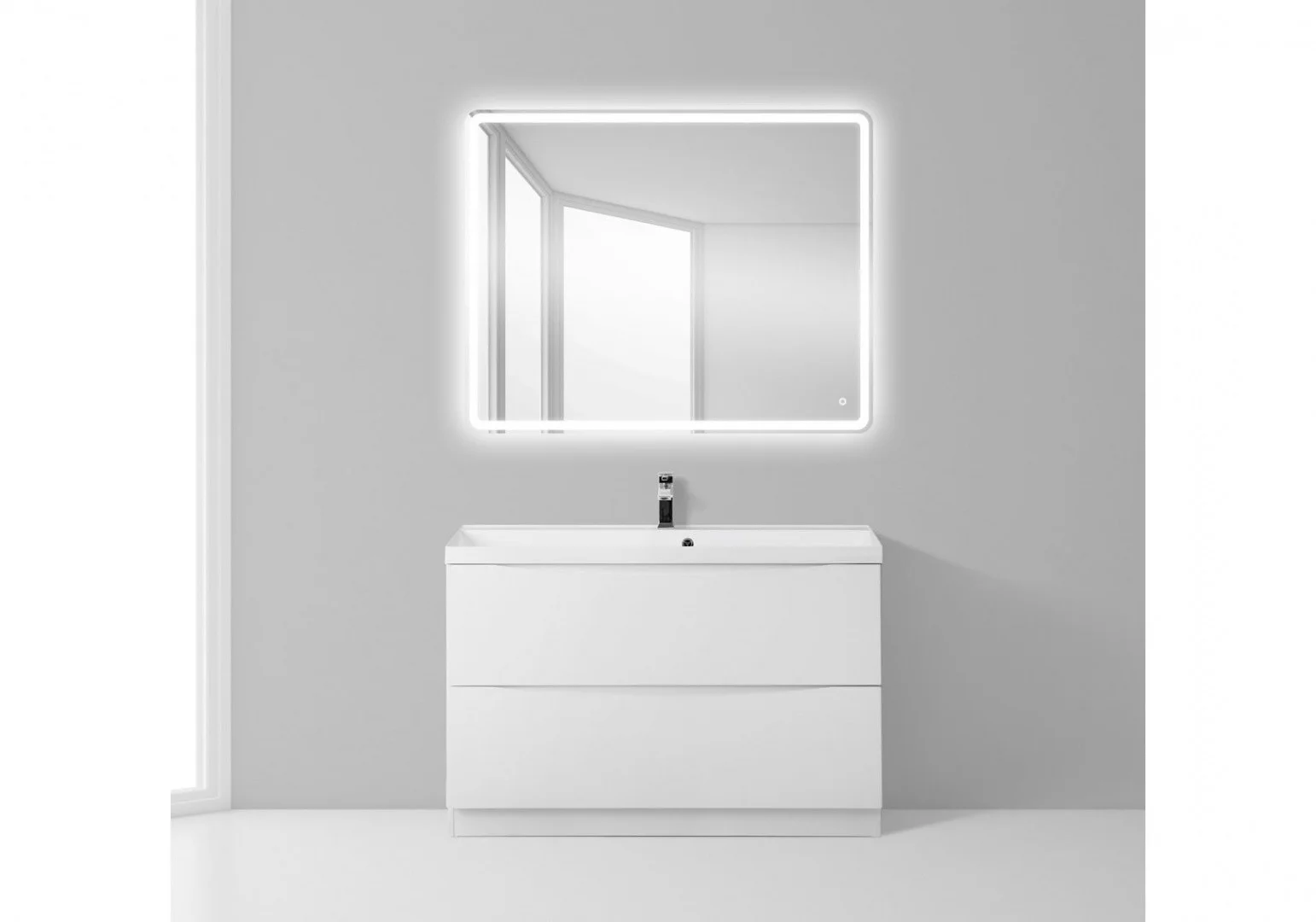 Приобрести тумба подвесная с раковиной belbagno marino-900-2c-pia-bl-p 90 см, белый