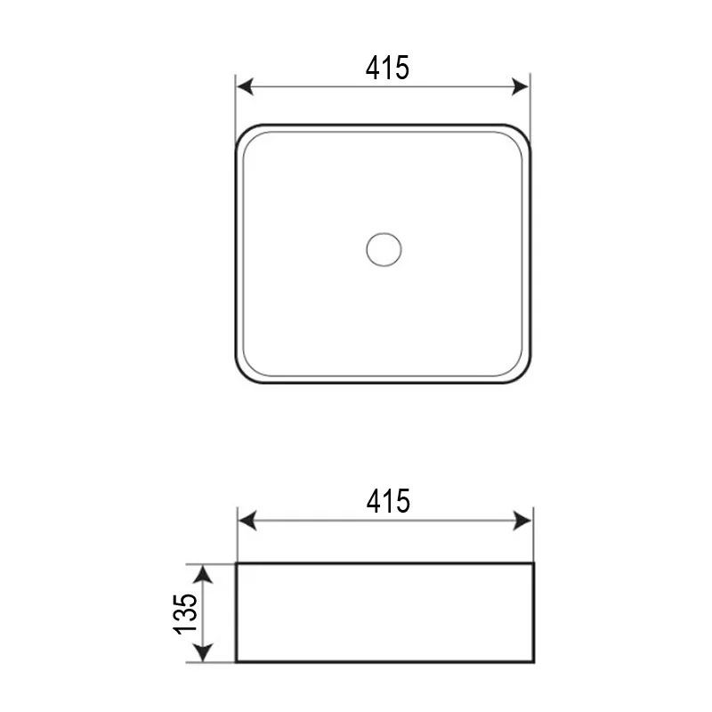 Приобрести azario раковина накладная 41,5х41,5 см, черная az-7050dmb