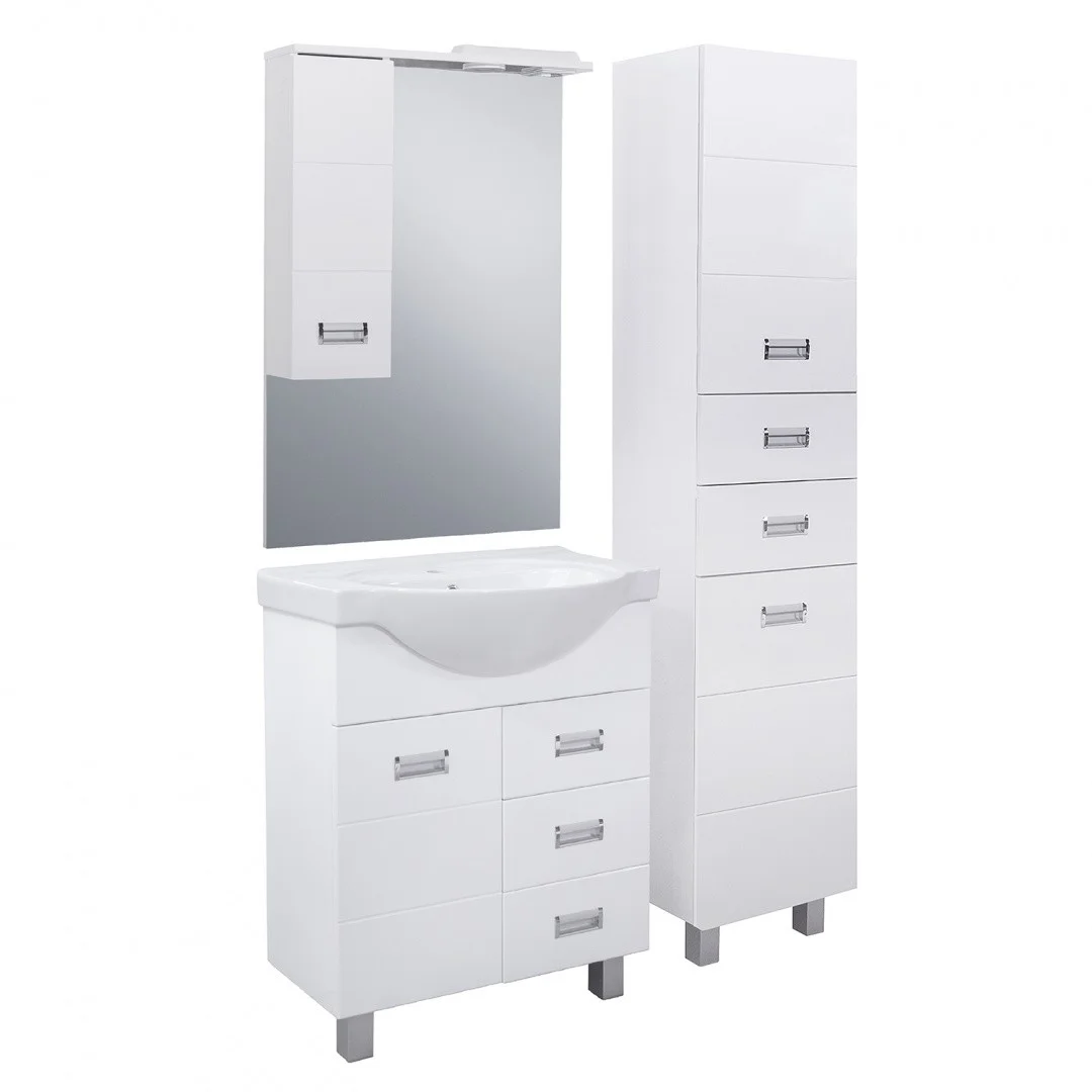 Приобрести aqua de marco тумба напольная с раковиной baltica 70см, белый 2070cbal