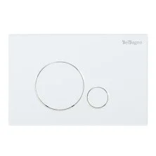 BelBagno Кнопка смыва для инсталляции, SFERA, белая BB014-SR-BIANCO