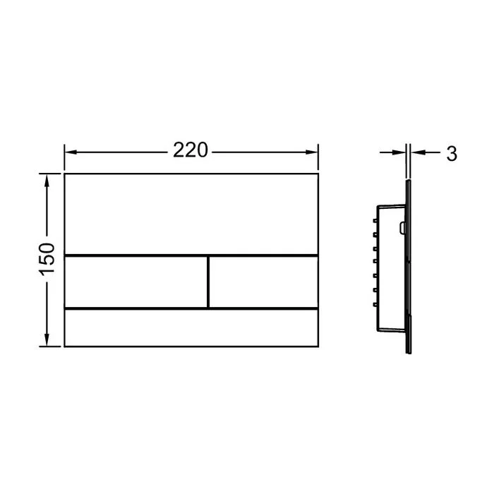 Приобрести tece кнопка смыва square ii pvd для инсталляции, никель 9240843