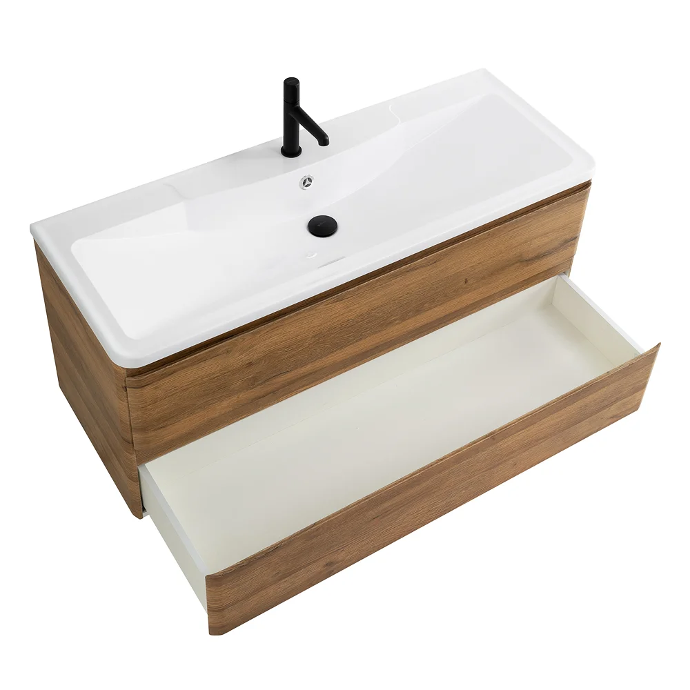 Приобрести belbagno тумба с раковиной albano 120 см, подвесная rovere rustico, белая раковина