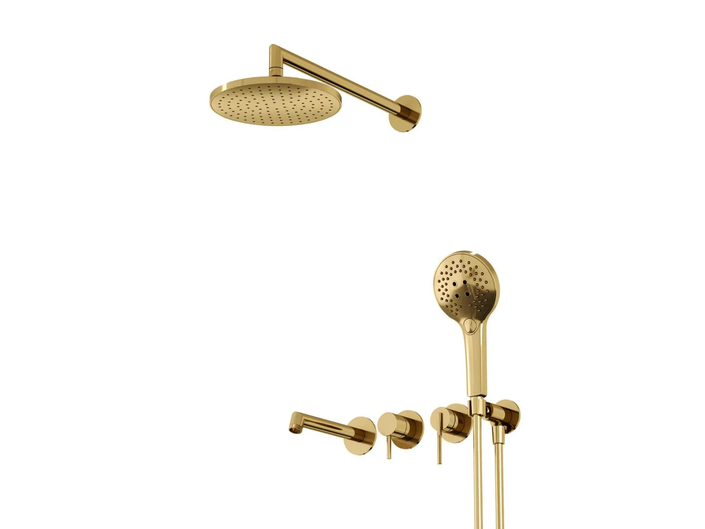 Приобрести hayzburg встраиваемая душевая система, золото hb-4004-3go