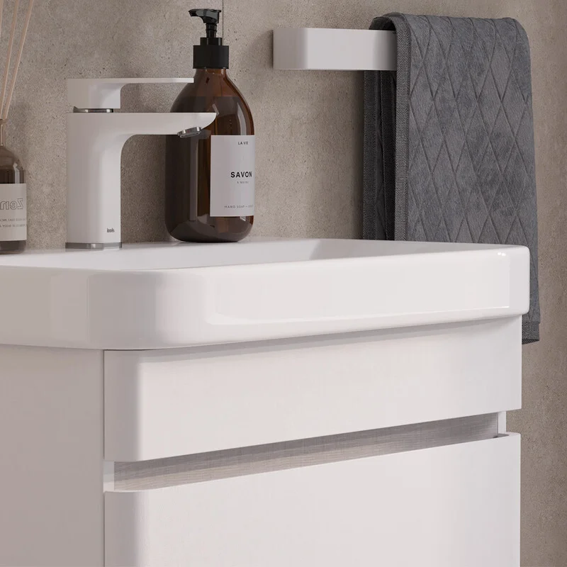 Приобрести equil тумба подвесная с раковиной soldi 60 см, белая tpsoldi60.2y-04