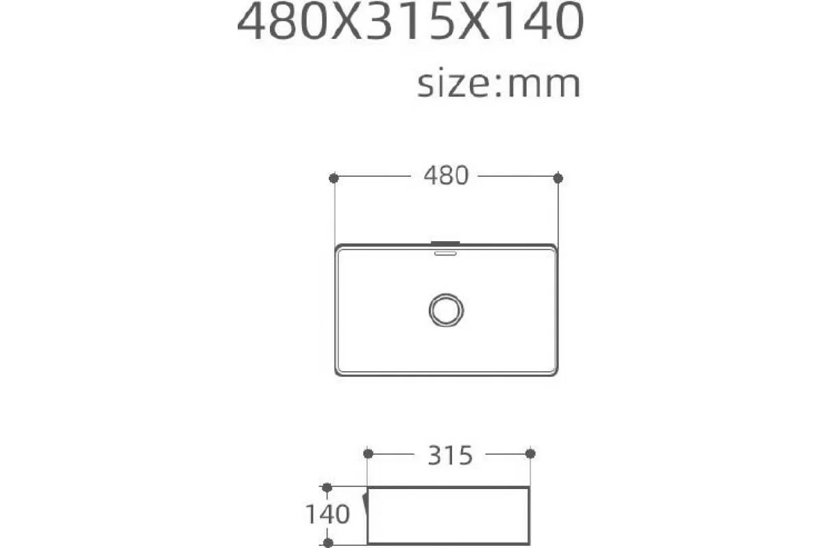 Приобрести aquanet раковина perfect-2 48 48х31 см, белая