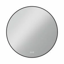 Vincea Зеркало 70х70 см, с led подсветкой, сенсор, диммер, подогрев, черное VLM-3DE700B-2