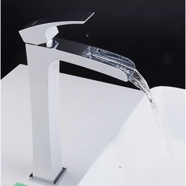 Приобрести gappo смеситель для раковины g1007-31, высокий, белый/хром 95139