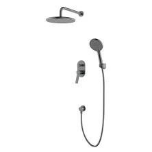 Душевая система для душа Azario Vise, графит AZ-VSA248330AJ+82KAJ