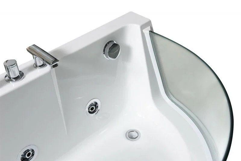 Приобрести frank ванна гидромассажная f105r 170х80 см, асимметричная, белая