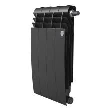 Royal Thermo Радиатор биметаллический BiLiner 500 /Noir Sable ( черный графит ) VR80 - 4 секц.