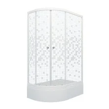 Тритон Душевое ограждение Коралл B 120х80 см, белый/узор R Щ0000038529