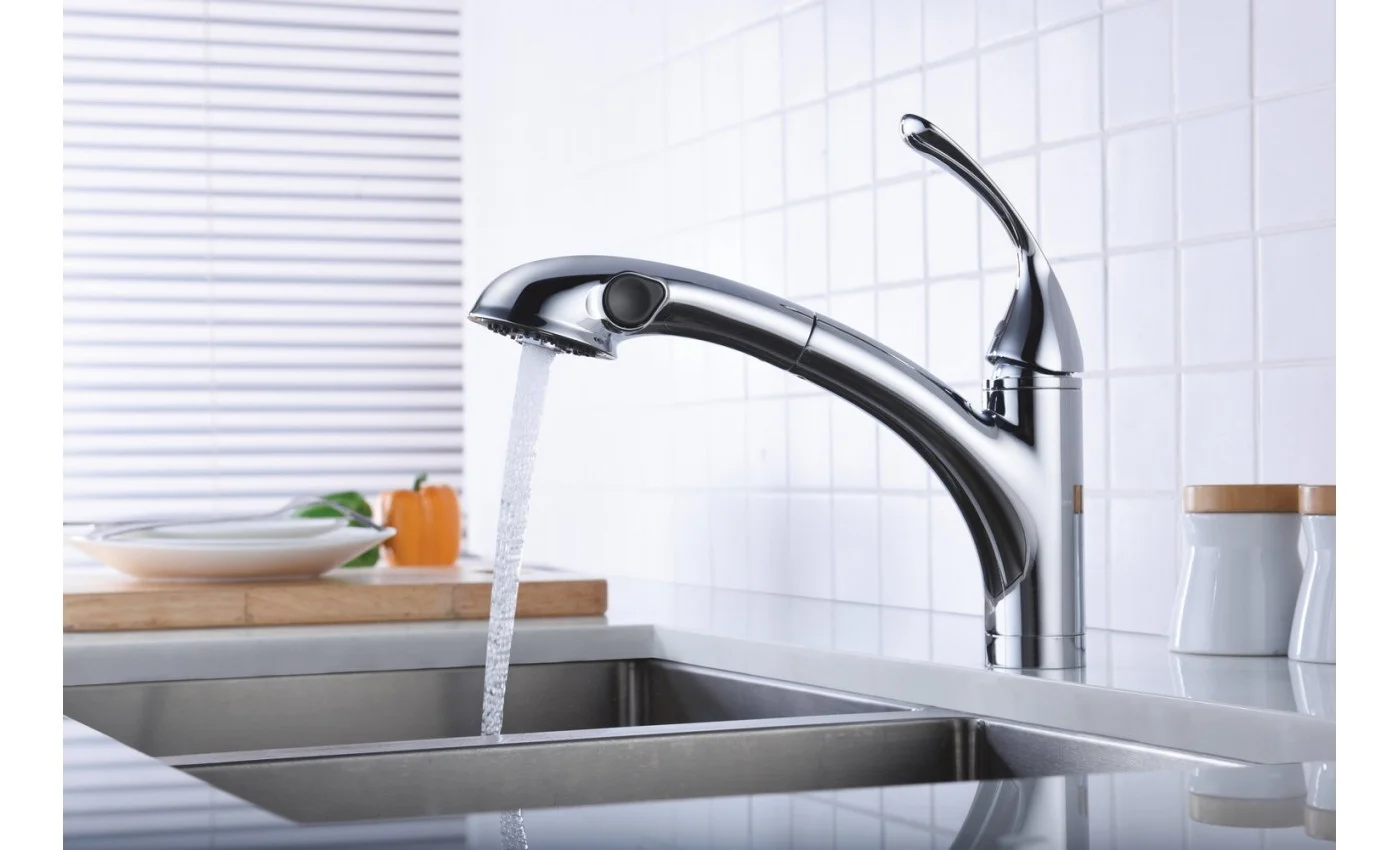 Приобрести lemark смеситель для кухни intense с с вытягивающимся изливом, хром lm5650c