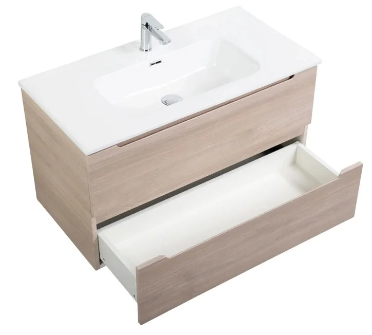 Приобрести тумба подвесная с раковиной belbagno etna-900-2c-so-rg-p 90 см, rovere grigio