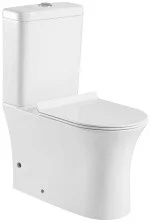 Aquanet Унитаз компакт Rimless Roll-C CL-12249B