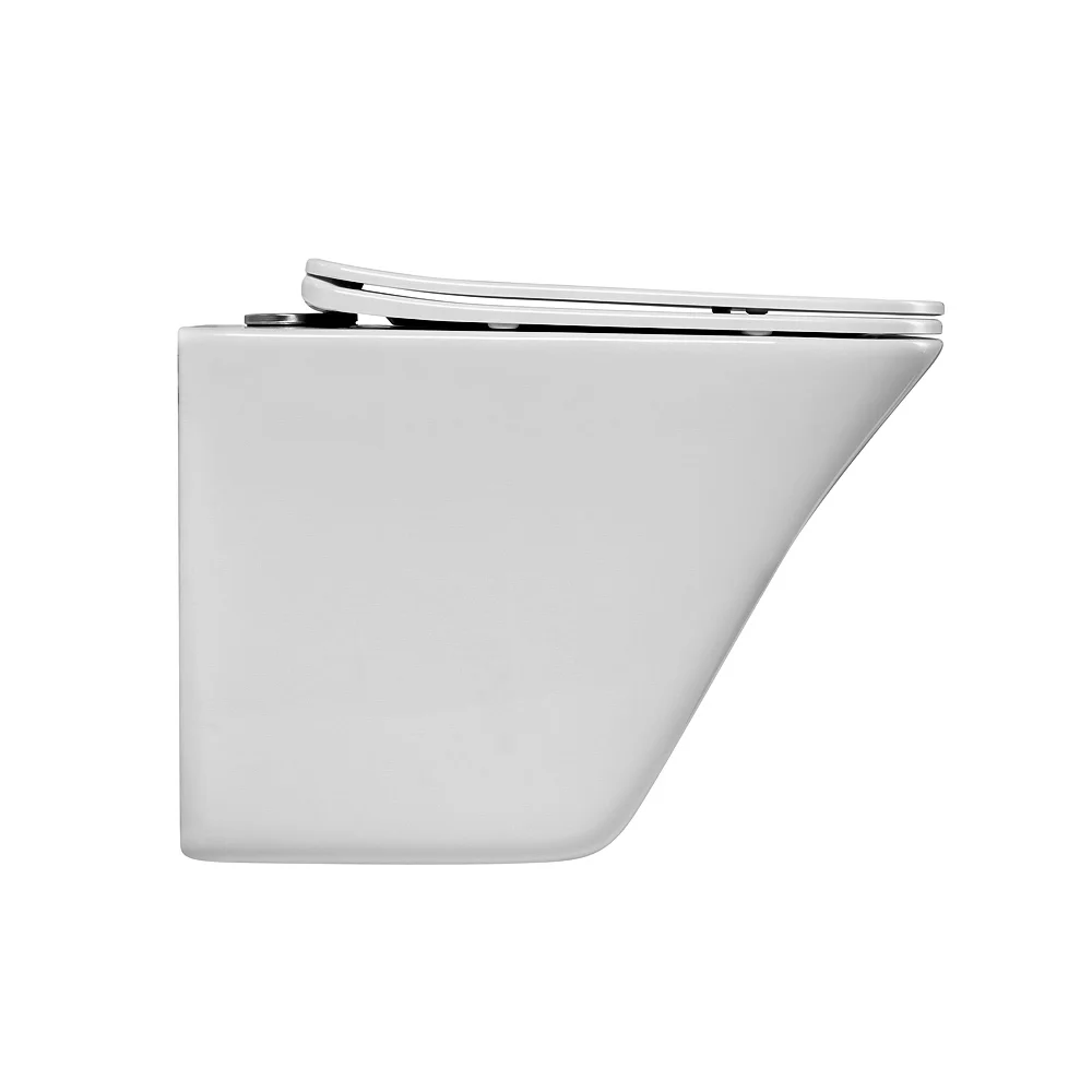 Приобрести belbagno унитаз безободковый подвесной marmi с сиденьем дюропласт, микролифт, белый bb052chr/bb052sc