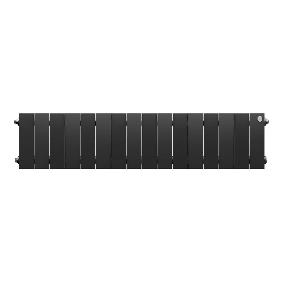 Приобрести royal thermo радиатор биметаллический pianoforte 200 /noir sable ( черный графит ) - 16 секц.