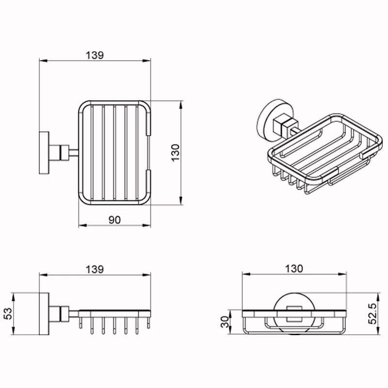 Приобрести azario мыльница nessy, хром az73109a