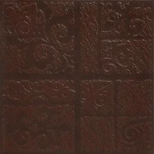 Плитка напольная Керамин Каир 4Д Коричневая 29,8*29,8см клинкер