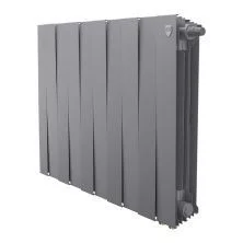Royal Thermo Радиатор биметаллический Pianoforte 500 /Silver Satin ( серебристый ) VDR80 - 10 секц.