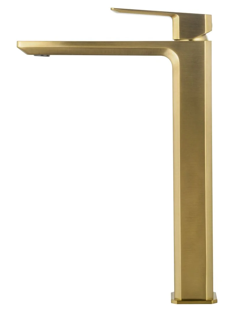 Приобрести смеситель для раковины высокий wonzon & woghand diamond, брашированное золото (ww-88239011-bg)