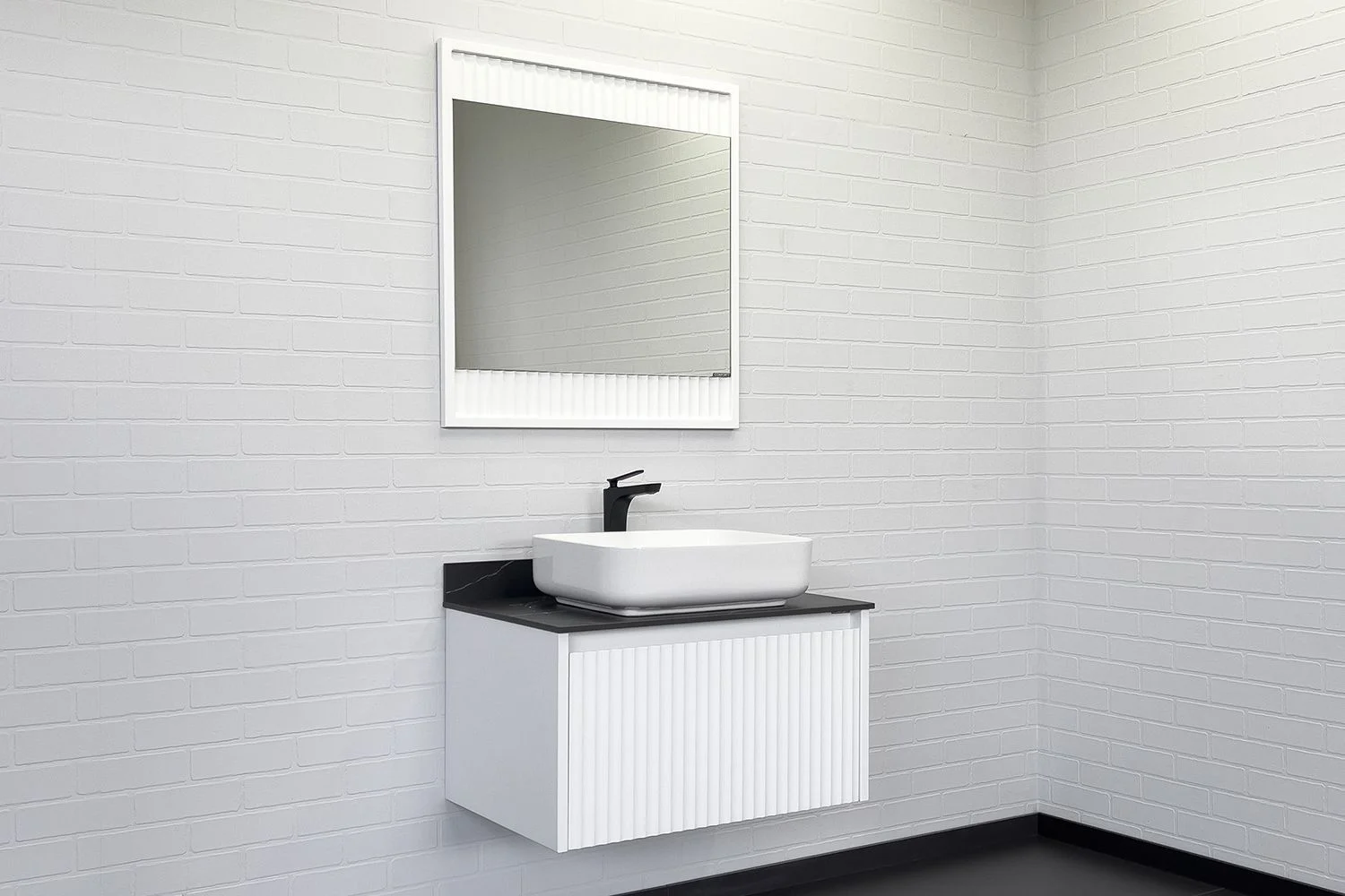 Приобрести сomforty тумба со столешницей и раковиной "марсель-75" белый матовый