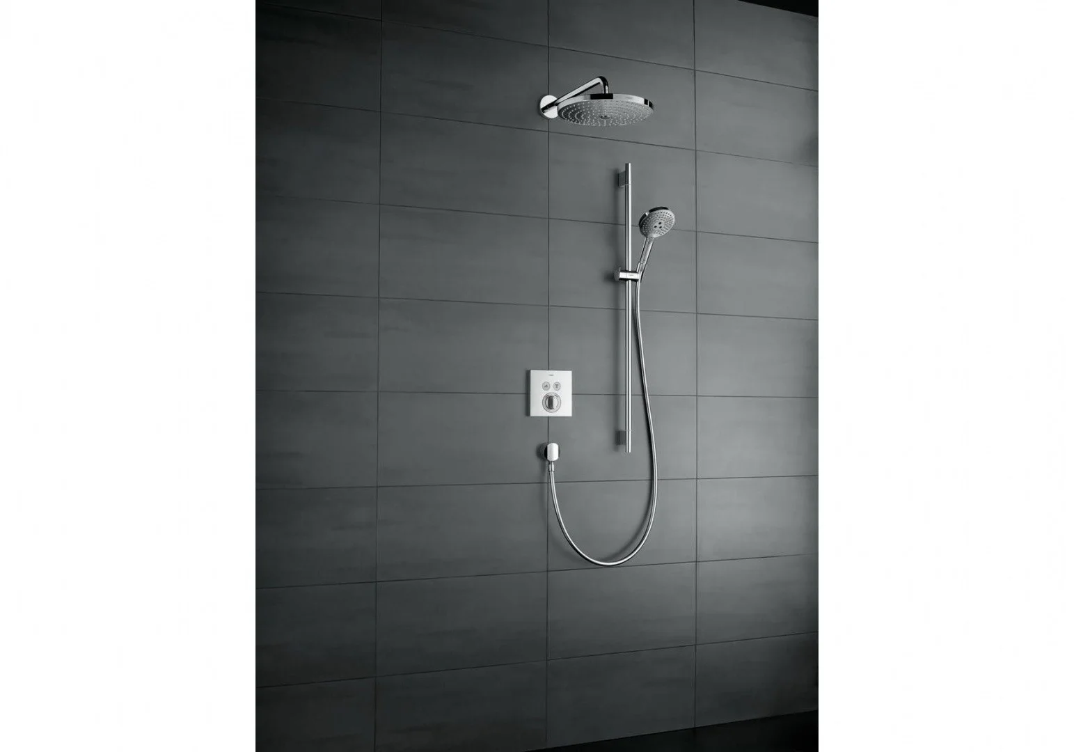Приобрести смеситель для душа с термостатом hansgrohe shower select, скрытый монтаж 15768000