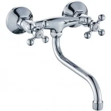 HAIBA Смеситель для кухни 223мм, со стены, хром HB-4319