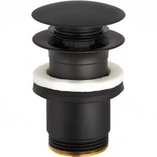 Донный клапан PUSH-OPEN, черный матовый, арт. 1042639-00