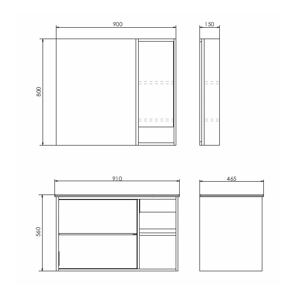 Приобрести сomforty зеркало-шкаф "гамбург-90", дуб сонома