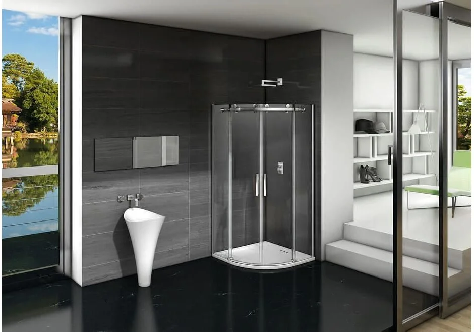 Приобрести ограждение душевое bas galaxy r-td-90-c-ch